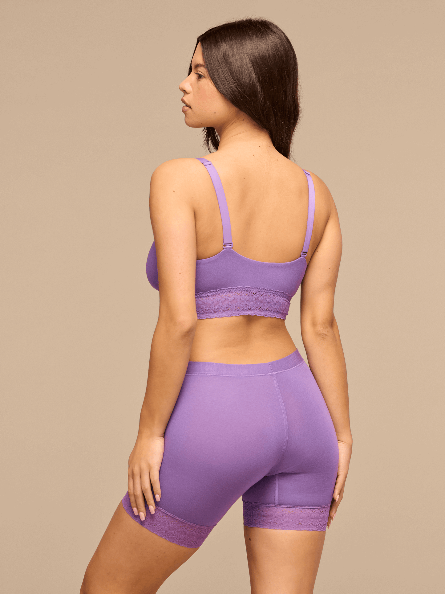 UltraModal™ Lace Long Boyshort | Purple