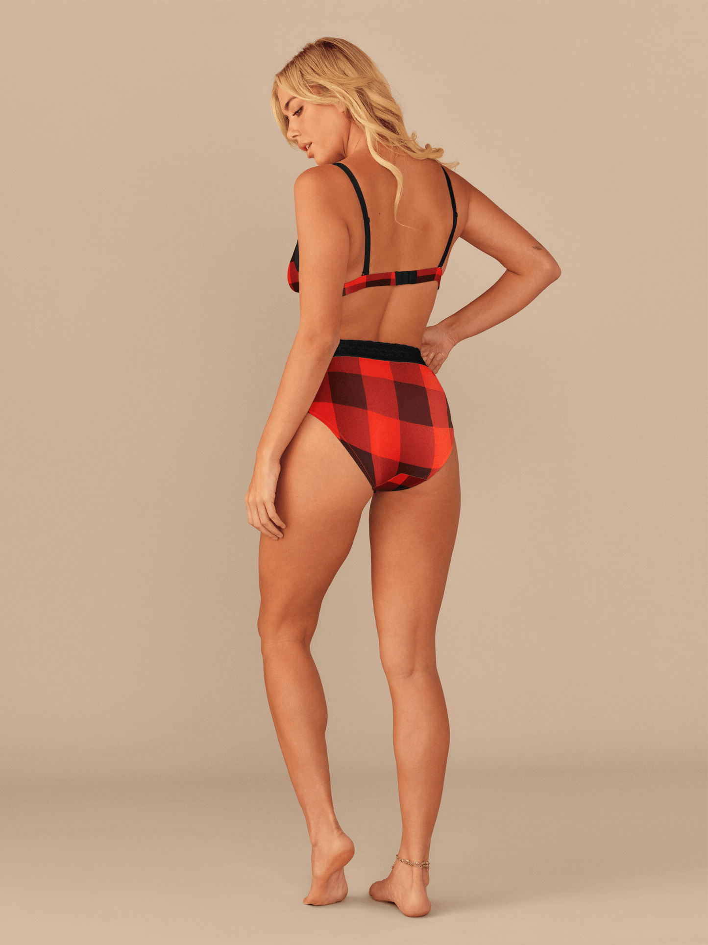 UltraModal™ Lace Triangle Bralette | Buffalo Plaid