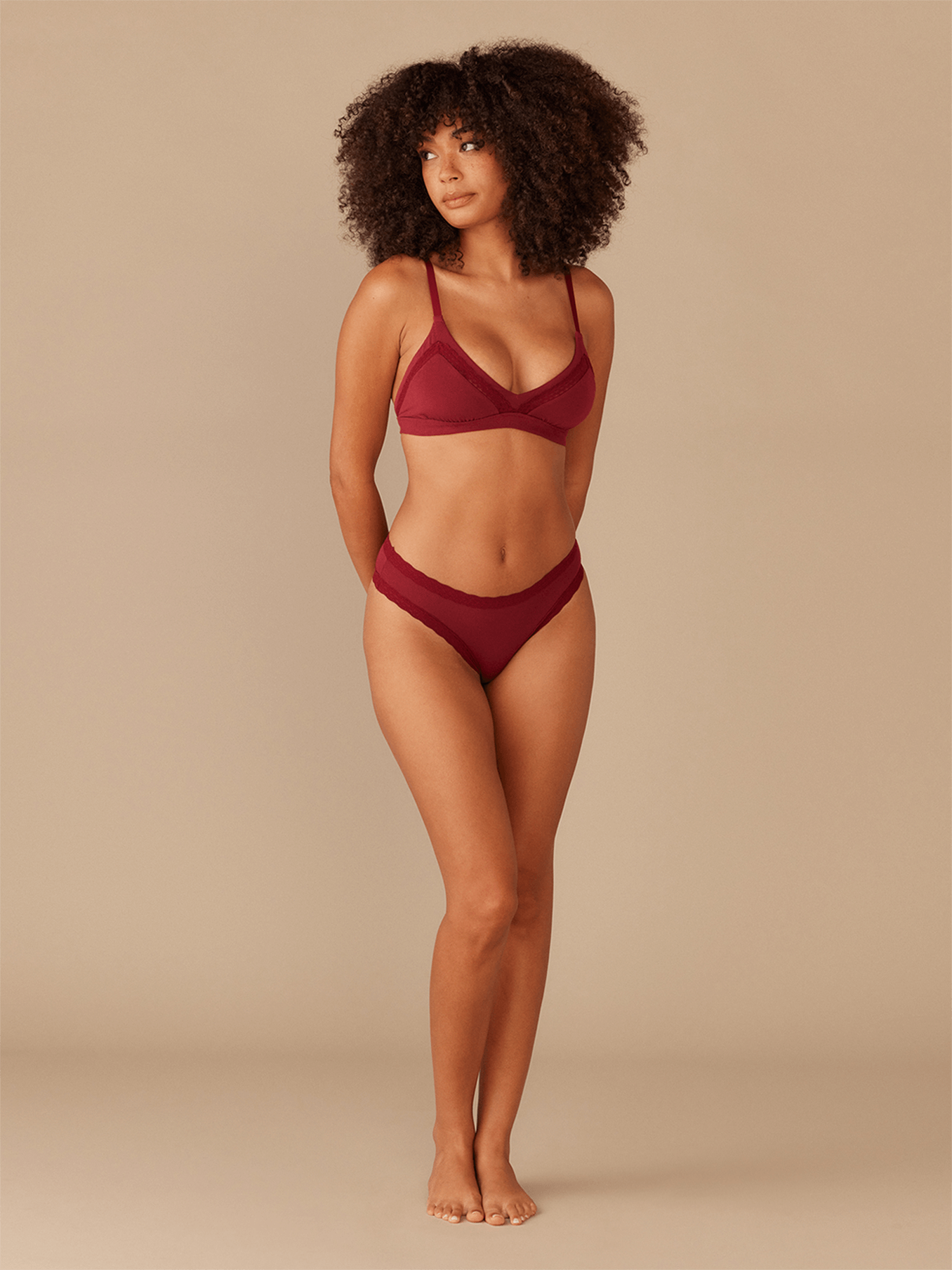 UltraModal™ Lace Triangle Bralette | Cabernet