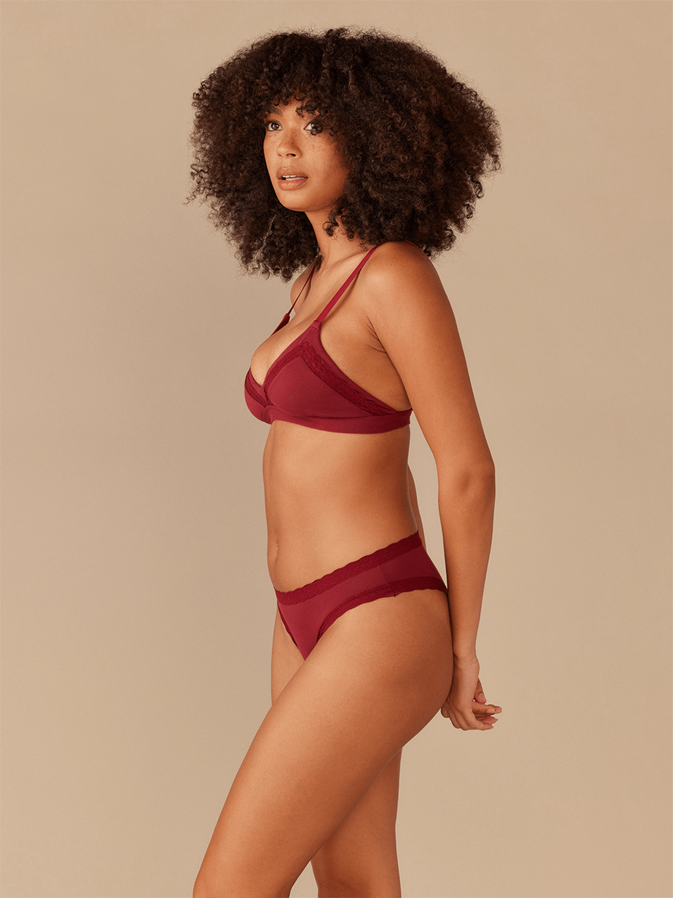 UltraModal™ Lace Triangle Bralette | Cabernet