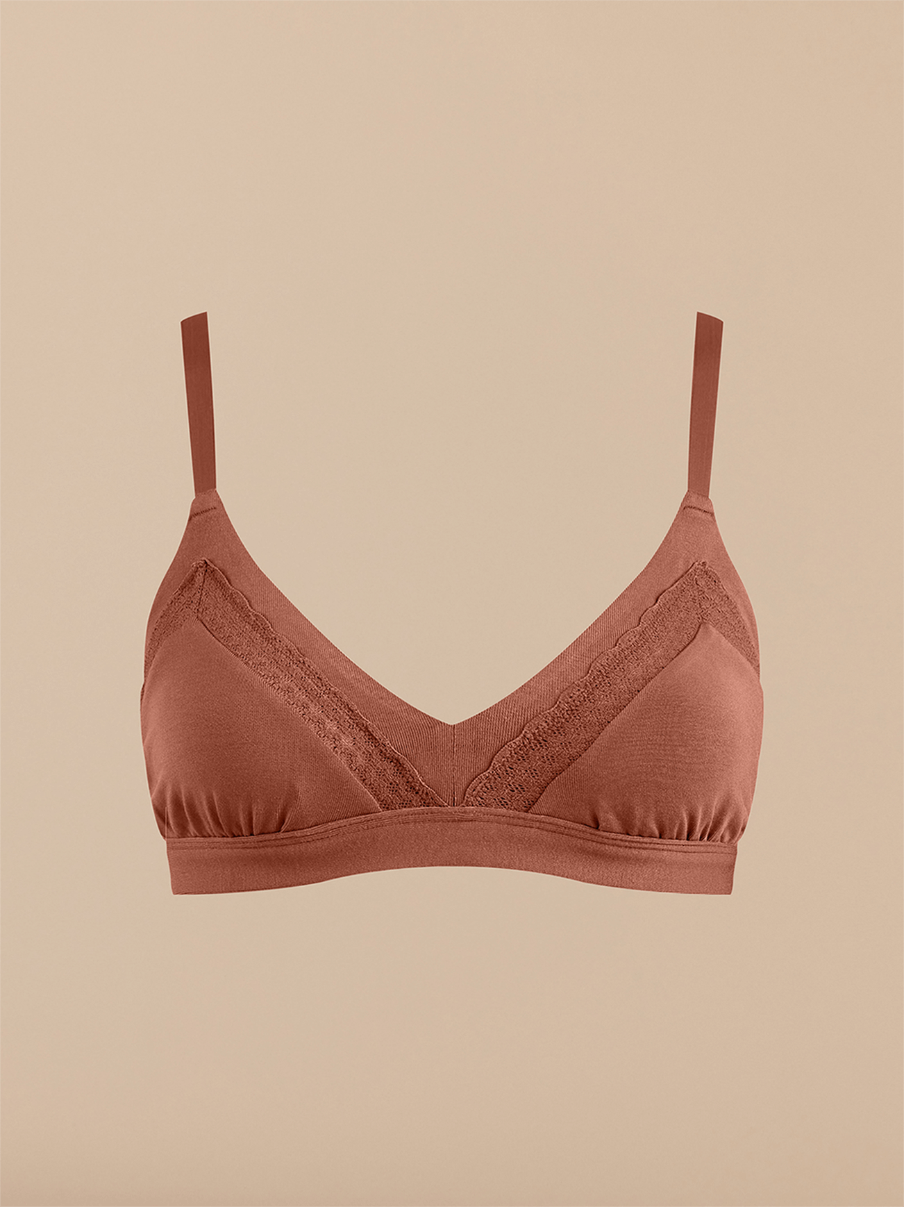 UltraModal™ Lace Triangle Bralette | Cedar Wood