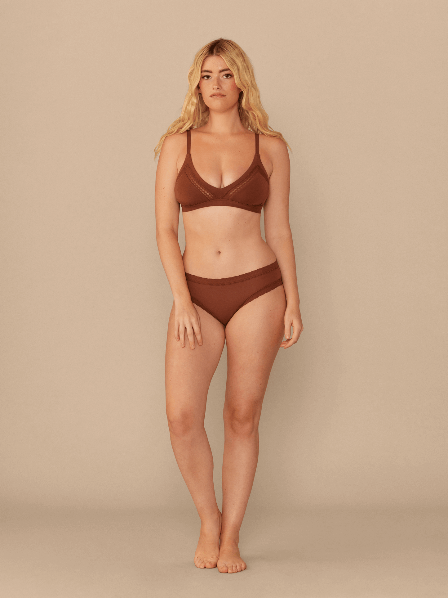 UltraModal™ Lace Triangle Bralette | Cedar Wood