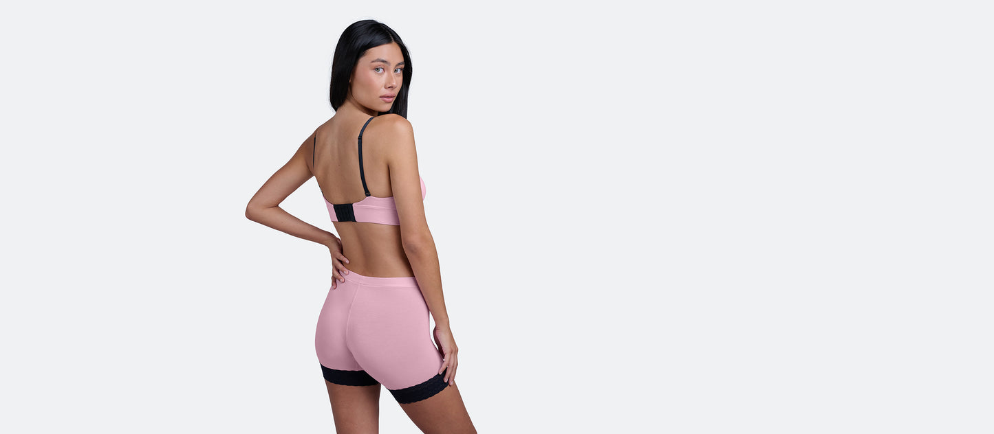 UltraModal™ Lace Long Boyshort | Pretty in Pink