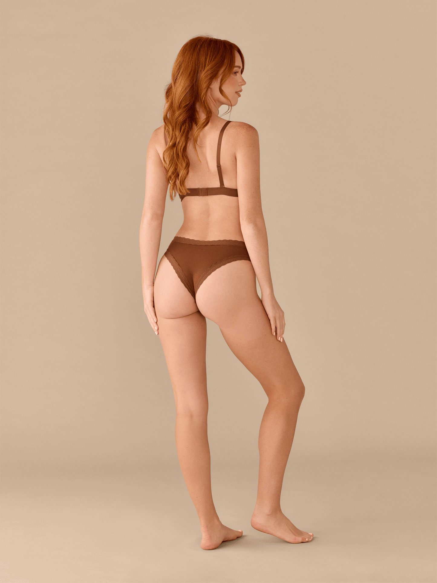 UltraModal™ Lace Triangle Bralette | Walnut Shell
