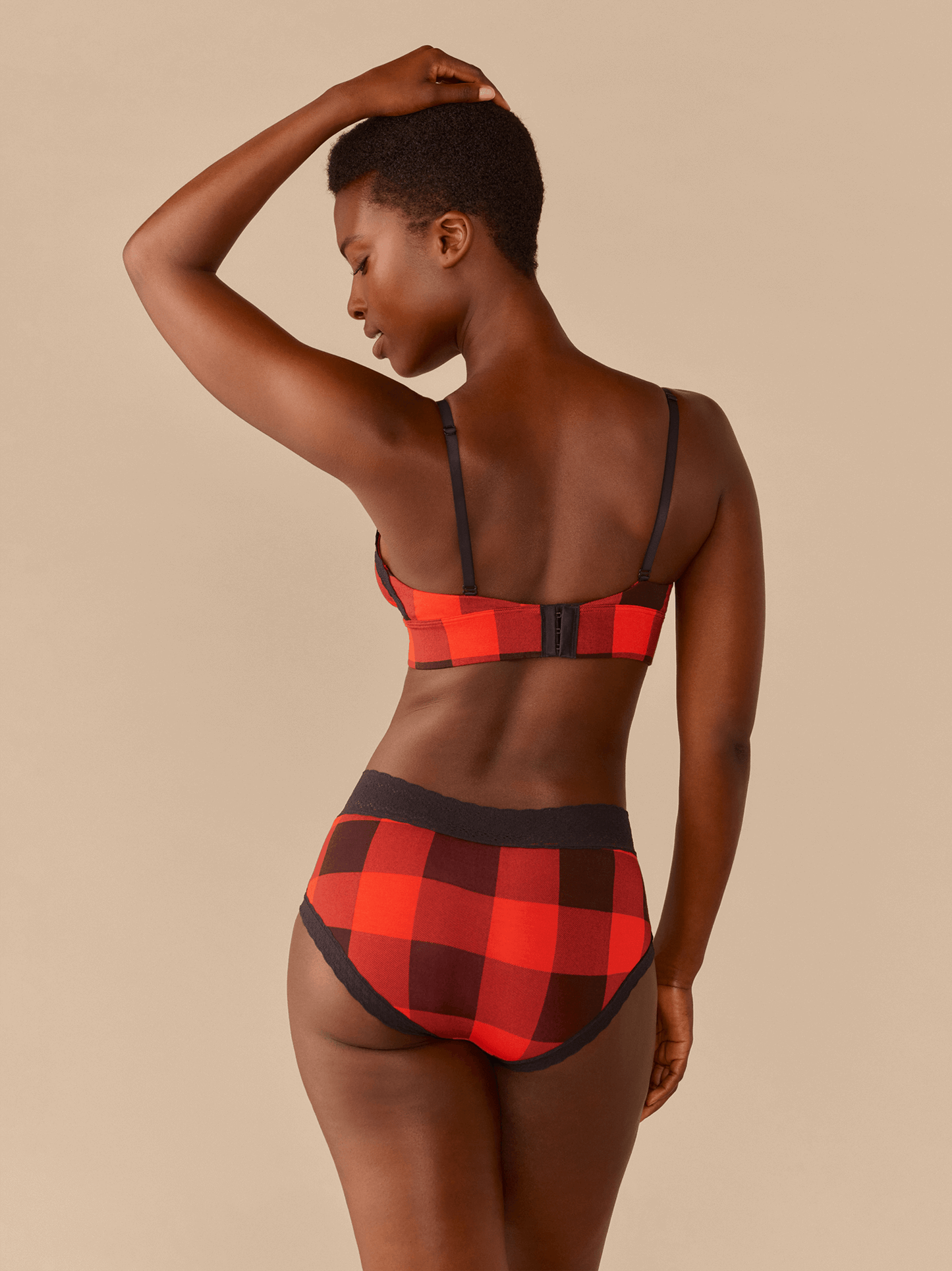 UltraModal™ Lace Plunge Bralette | Buffalo Plaid