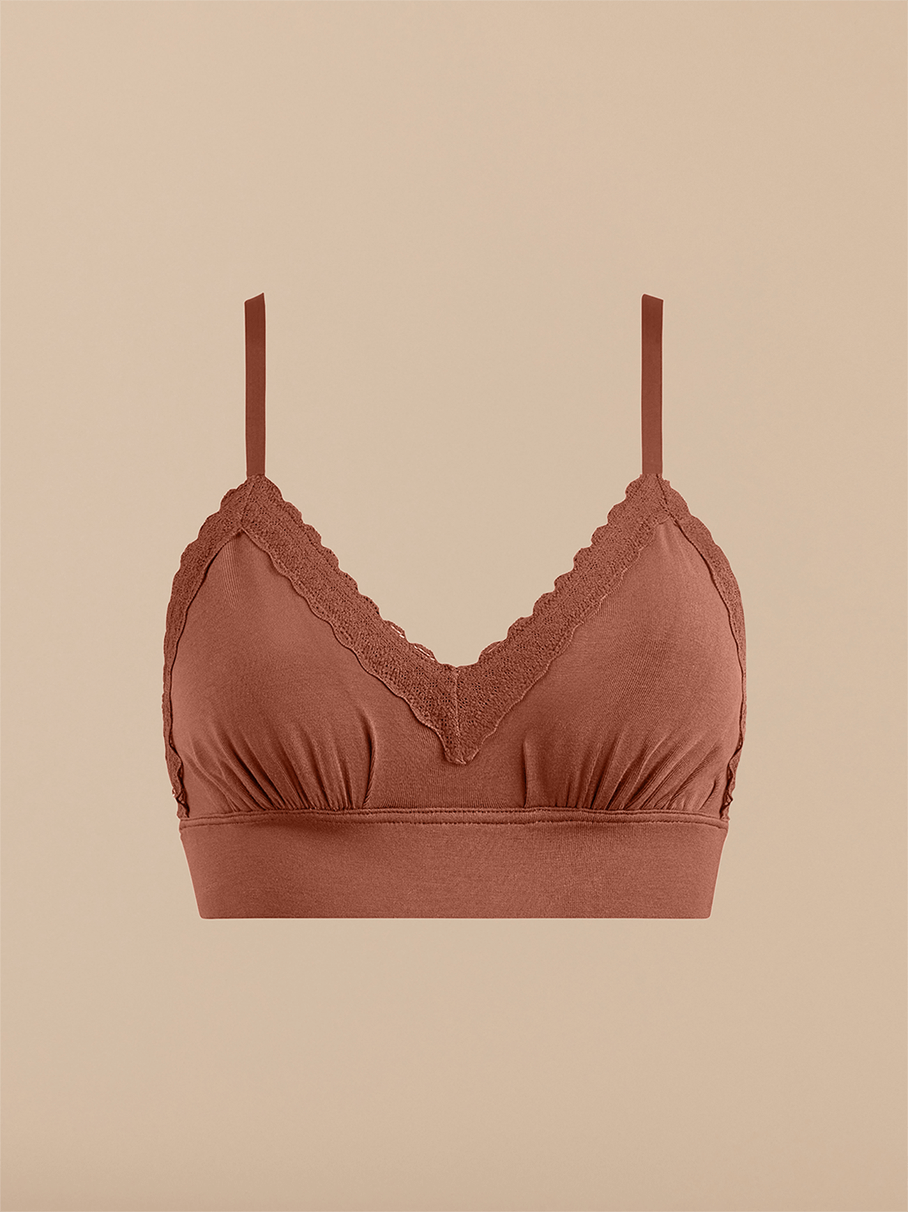 UltraModal™ Lace Plunge Bralette | Cedar Wood