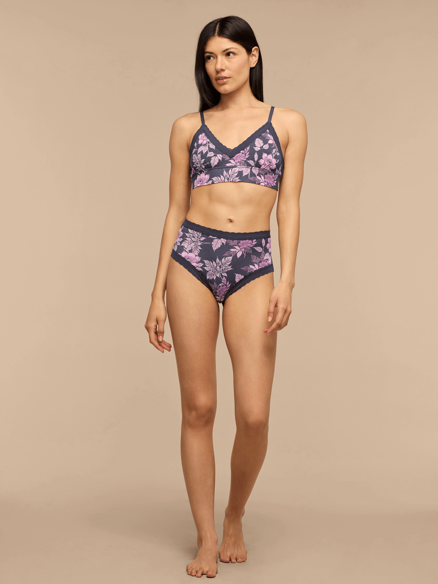 UltraModal™ Lace Plunge Bralette | Purple Bloom