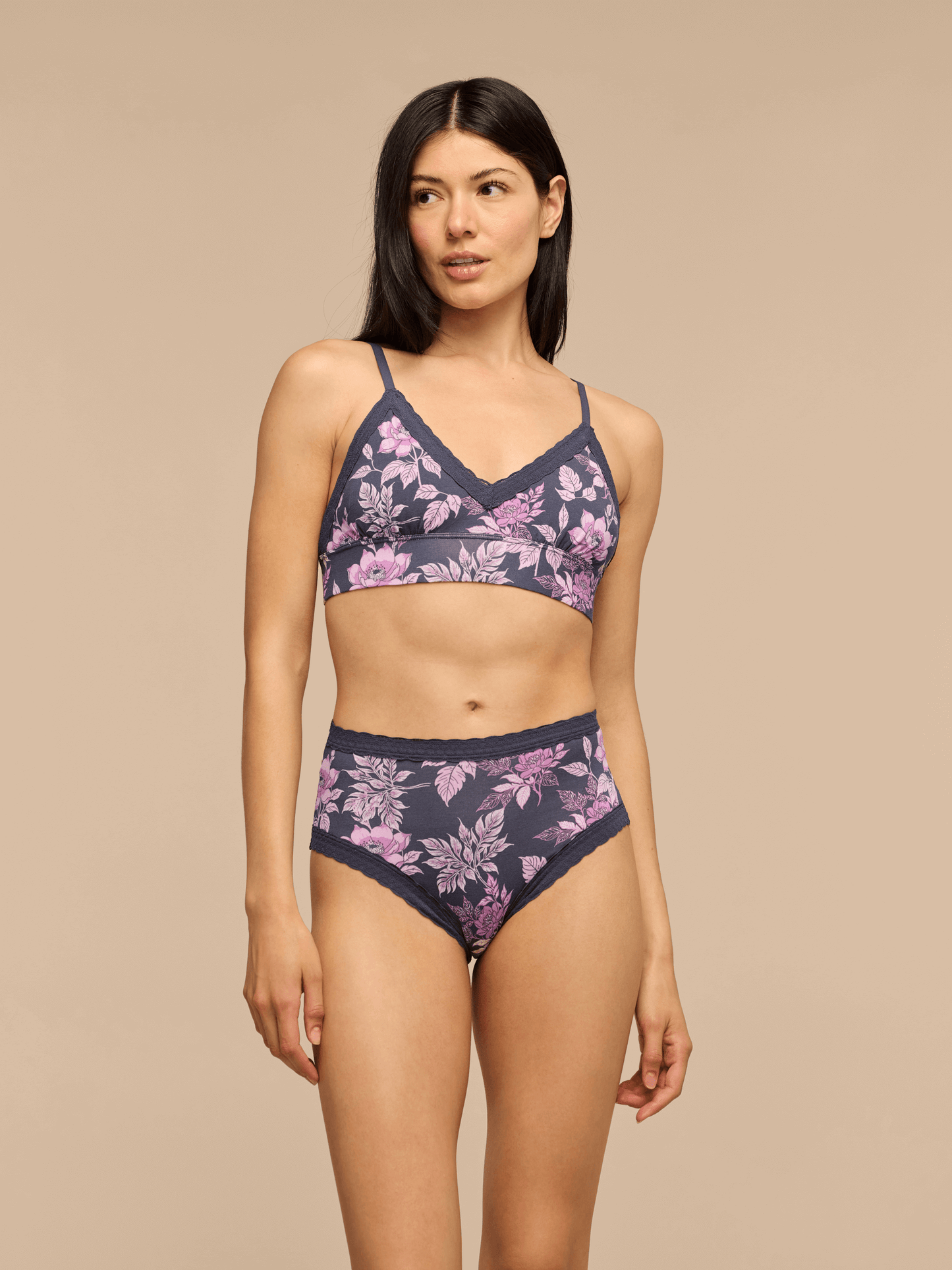 UltraModal™ Lace Plunge Bralette | Purple Bloom