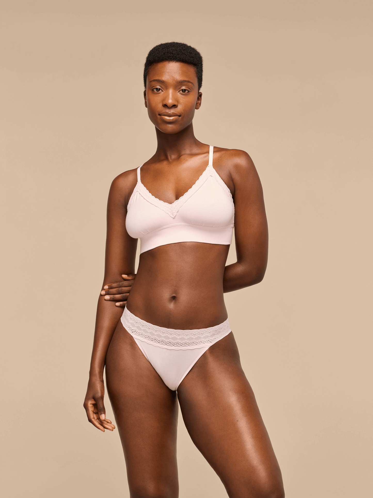 UltraModal™ Lace Plunge Bralette | Peony