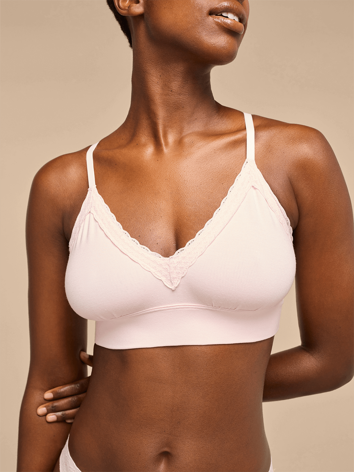 UltraModal™ Lace Plunge Bralette | Peony