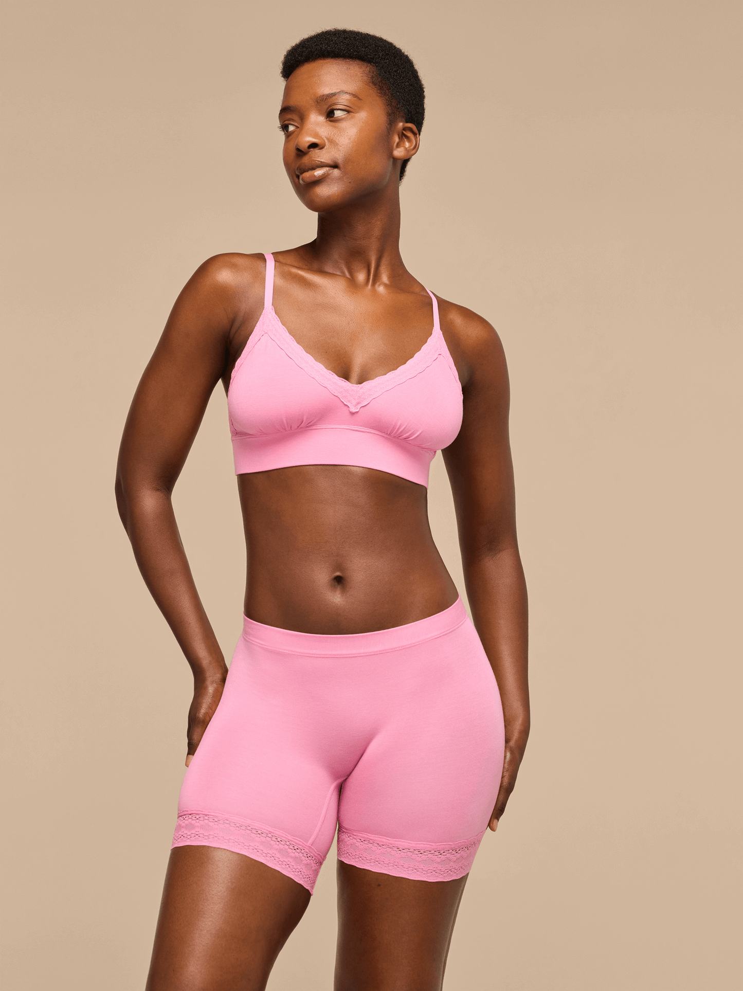 UltraModal™ Lace Plunge Bralette | Pop Pink