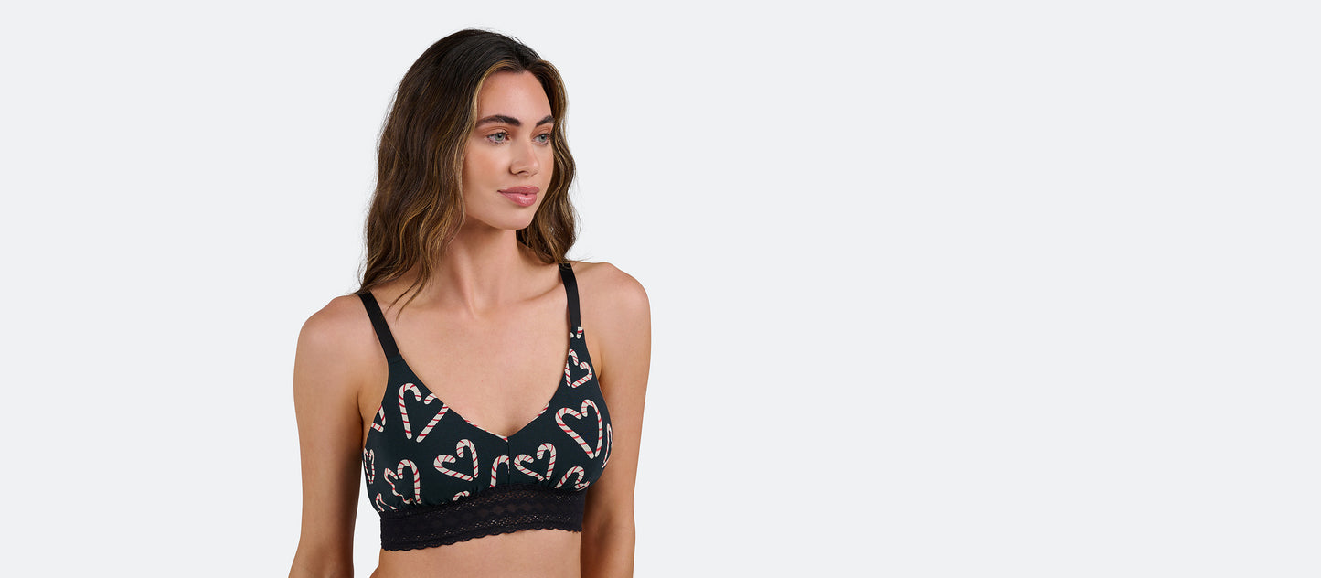 UltraModal™ Lace Longline Bralette | Candy Cane Love