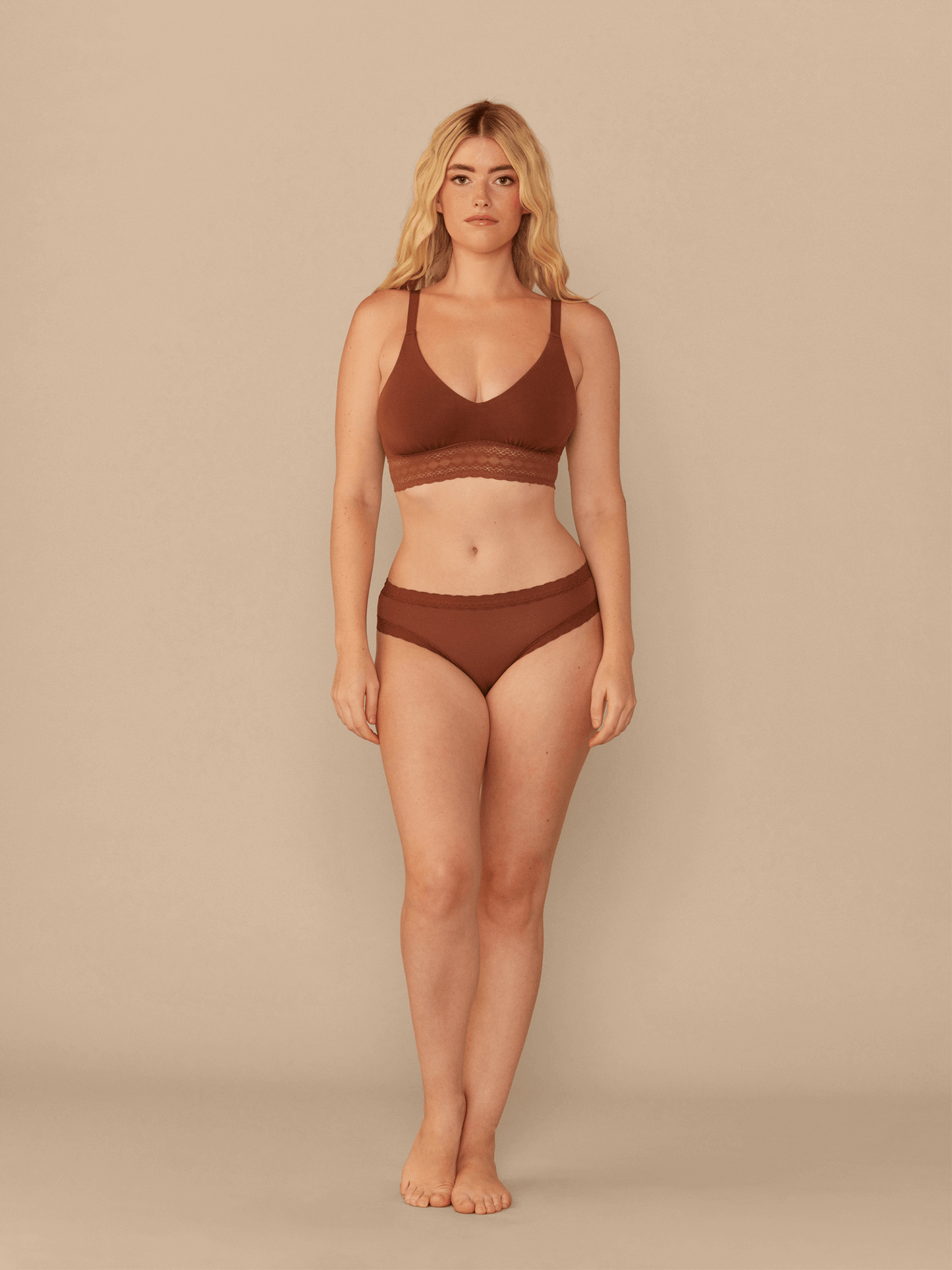 UltraModal™ Lace Longline Bralette | Cedar Wood