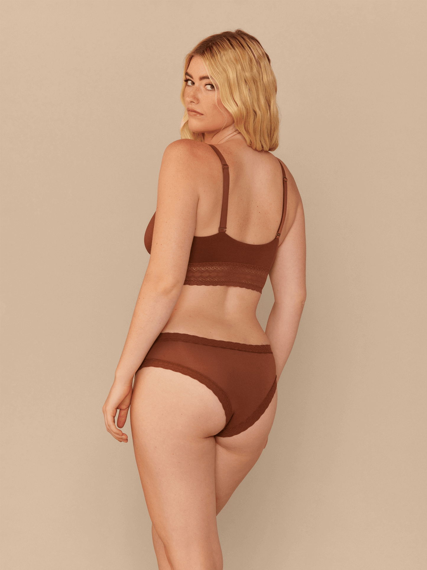 UltraModal™ Lace Longline Bralette | Cedar Wood