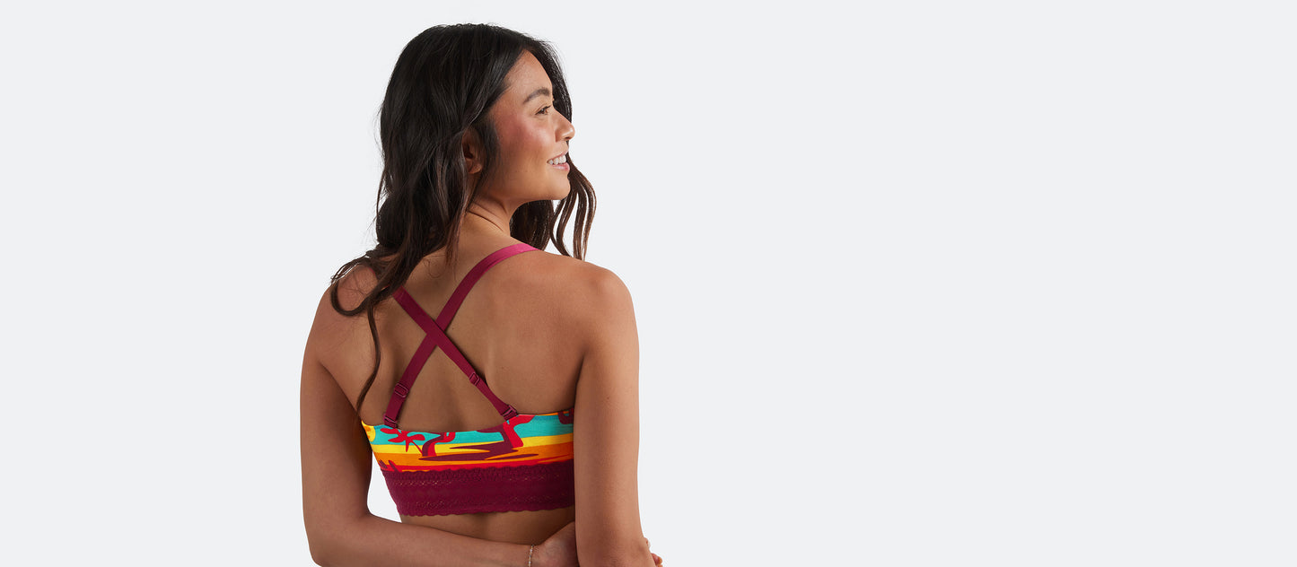 UltraModal™ Lace Longline Bralette | Desert Sun