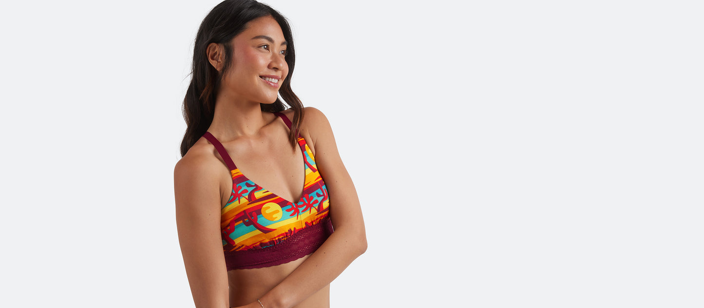 UltraModal™ Lace Longline Bralette | Desert Sun