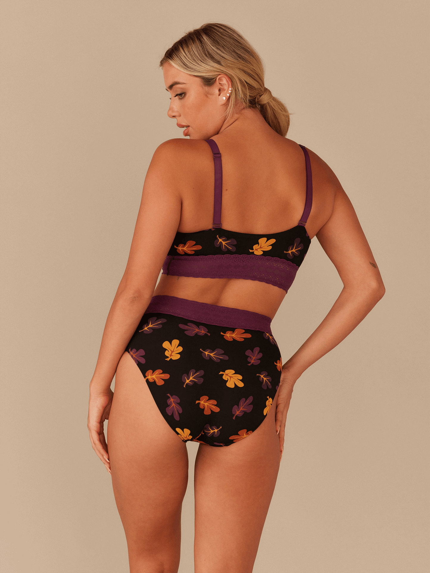 UltraModal™ Lace Longline Bralette | Fall Leaves