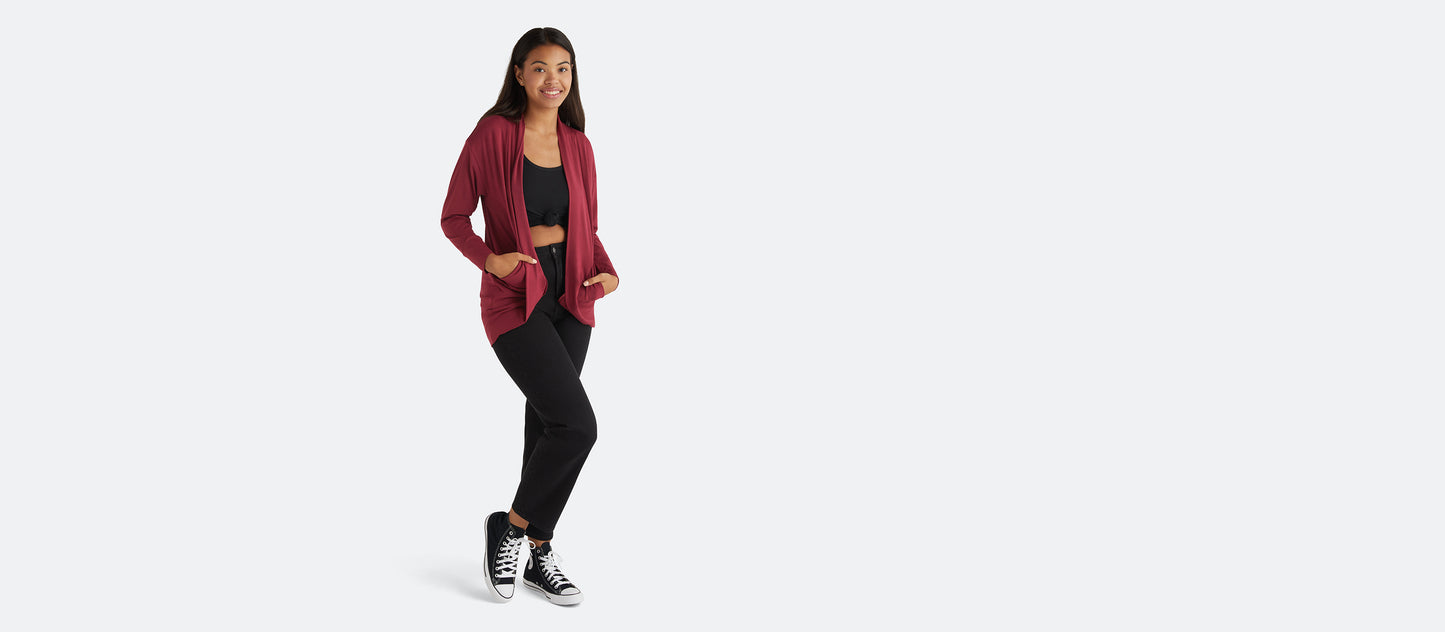 UltraModal™ Cocoon Cardigan | Cabernet
