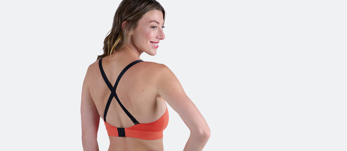 Curvy UltraModal™ FeelFree Ruched Bralette | Papaya