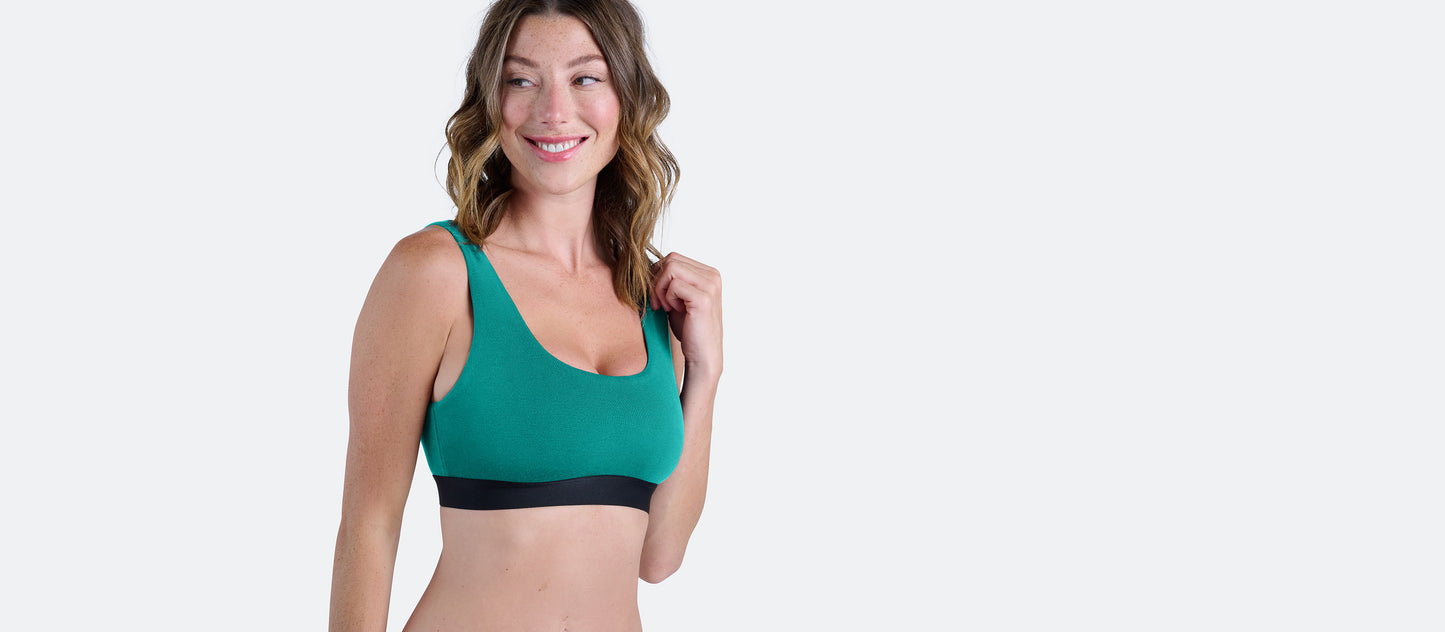 Curvy UltraModal™ Core Scoop Bralette | Turquoise