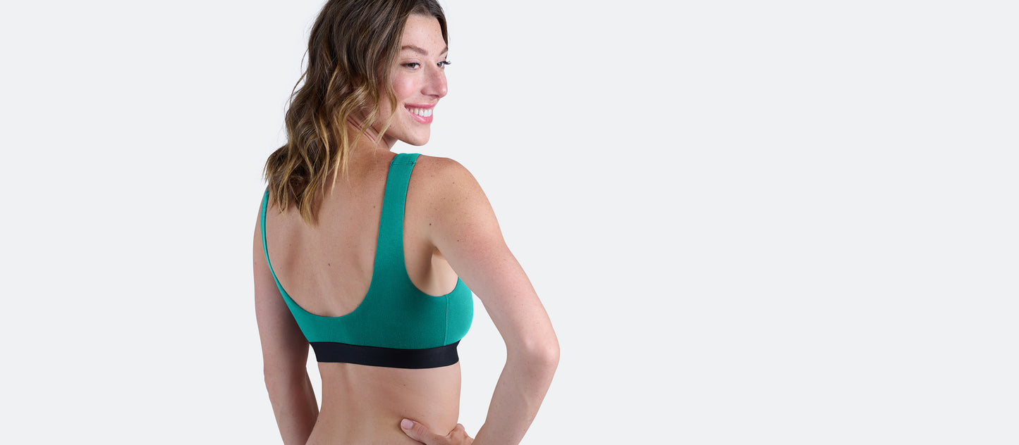 Curvy UltraModal™ Core Scoop Bralette | Turquoise