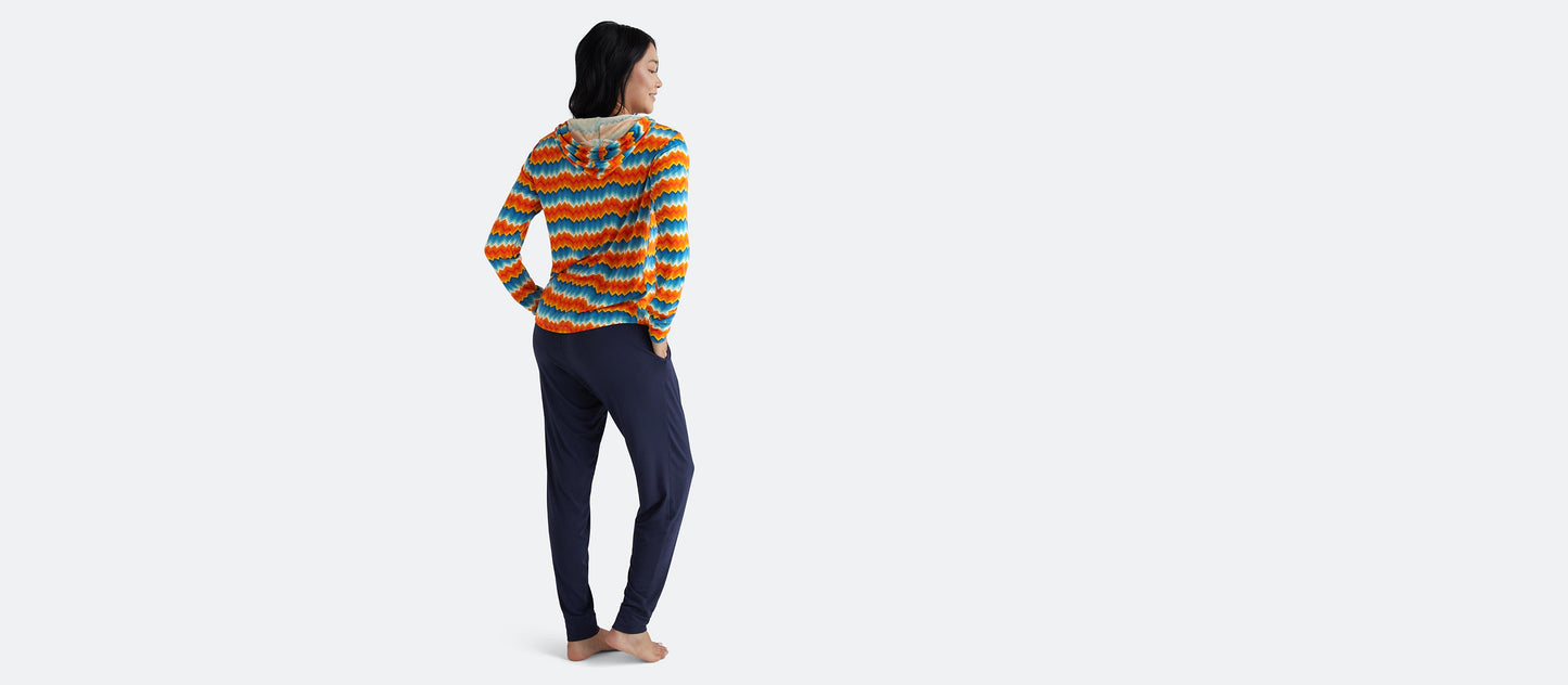UltraModal™ Pullover Lounge Hoodie - Women's | Groovy Chevron