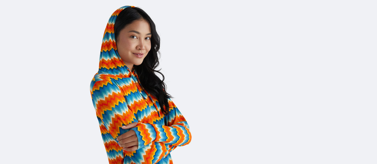 UltraModal™ Pullover Lounge Hoodie - Women's | Groovy Chevron
