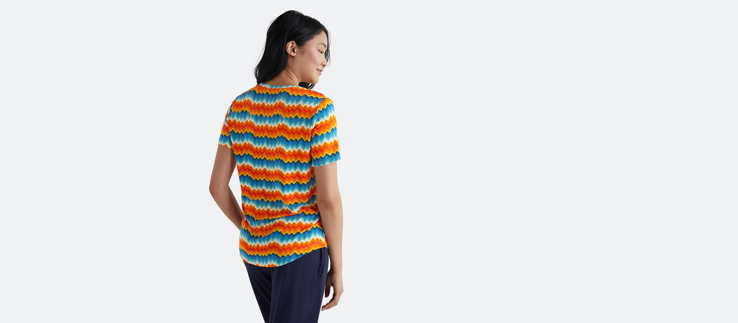 UltraModal™ Crew Tee - Women's | Groovy Chevron