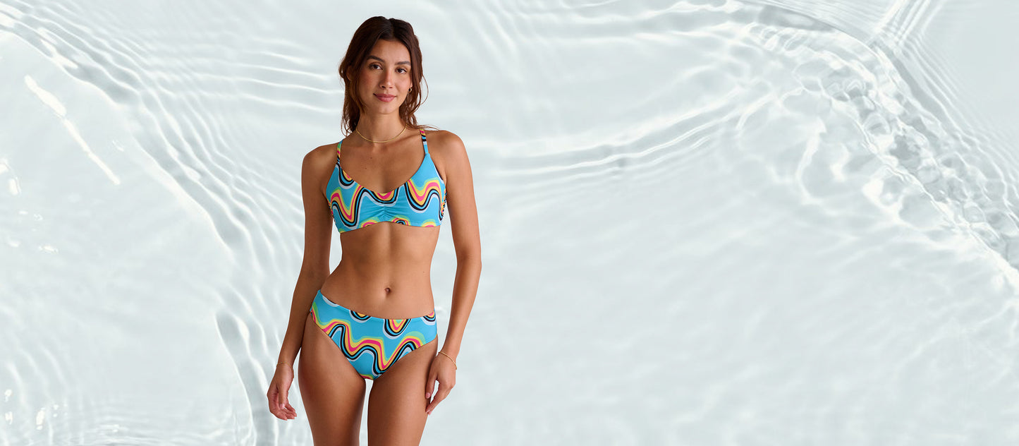 Mid-Rise Bikini Swim Bottom | Rave Waves