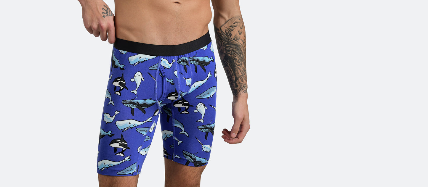 UltraModal™ Core Long Boxer Brief w/ Fly | Whale Hello There