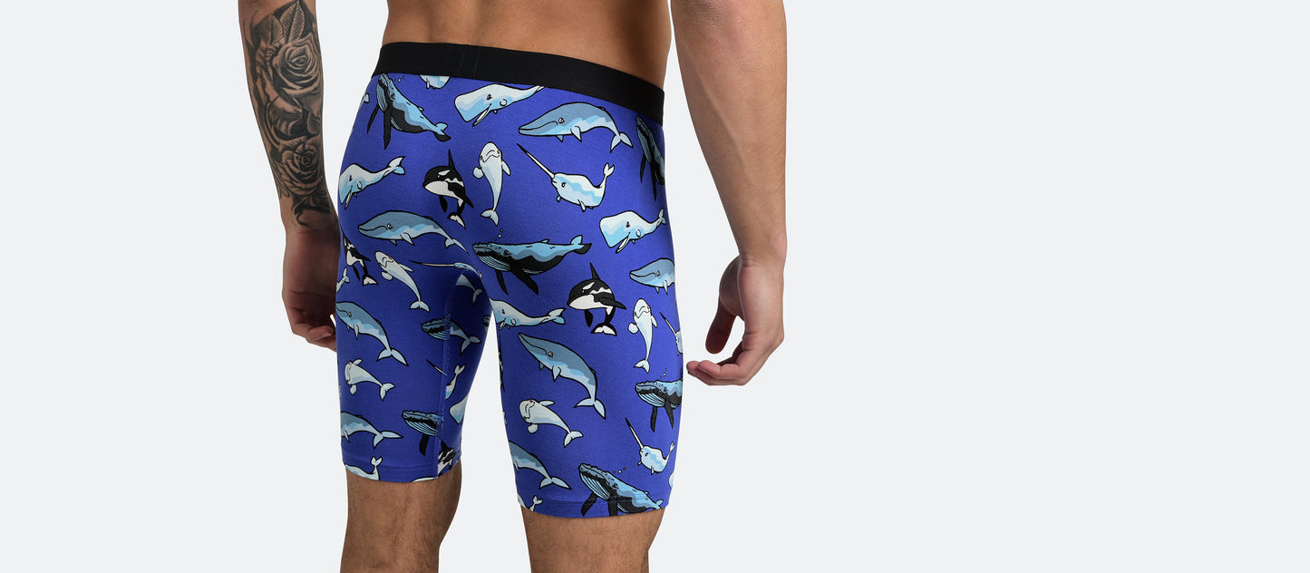 UltraModal™ Core Long Boxer Brief w/ Fly | Whale Hello There