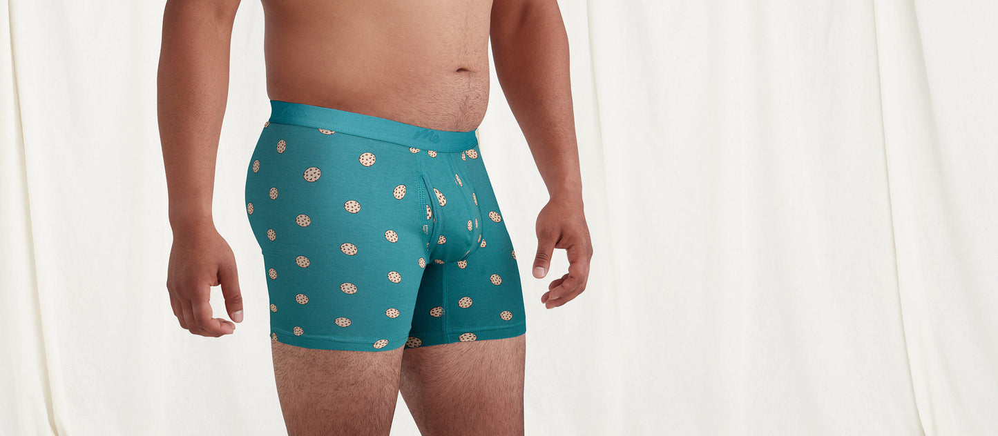 Stretch Cotton Boxer Brief w/ Fly | Cozy Cookies