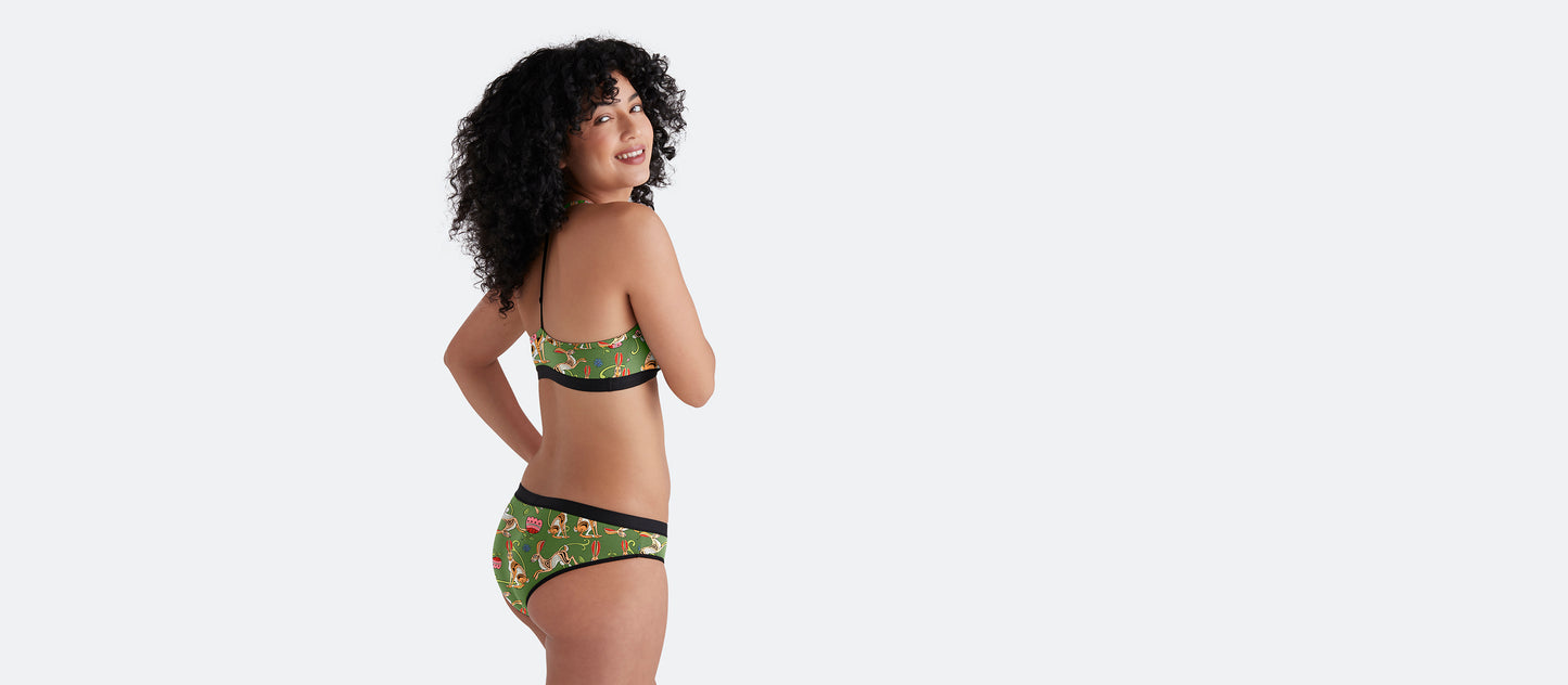 UltraModal™ Core T-Back Bralette | Love, Flowers, & Hares