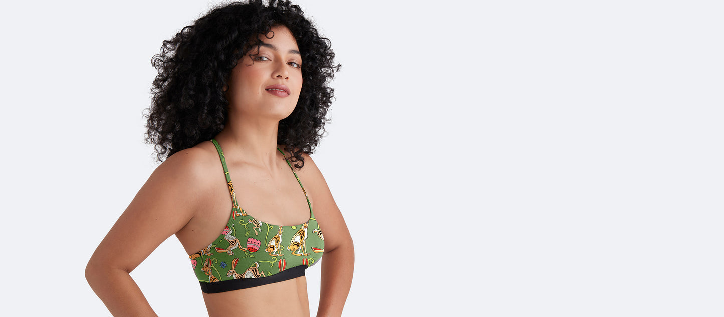 UltraModal™ Core T-Back Bralette | Love, Flowers, & Hares