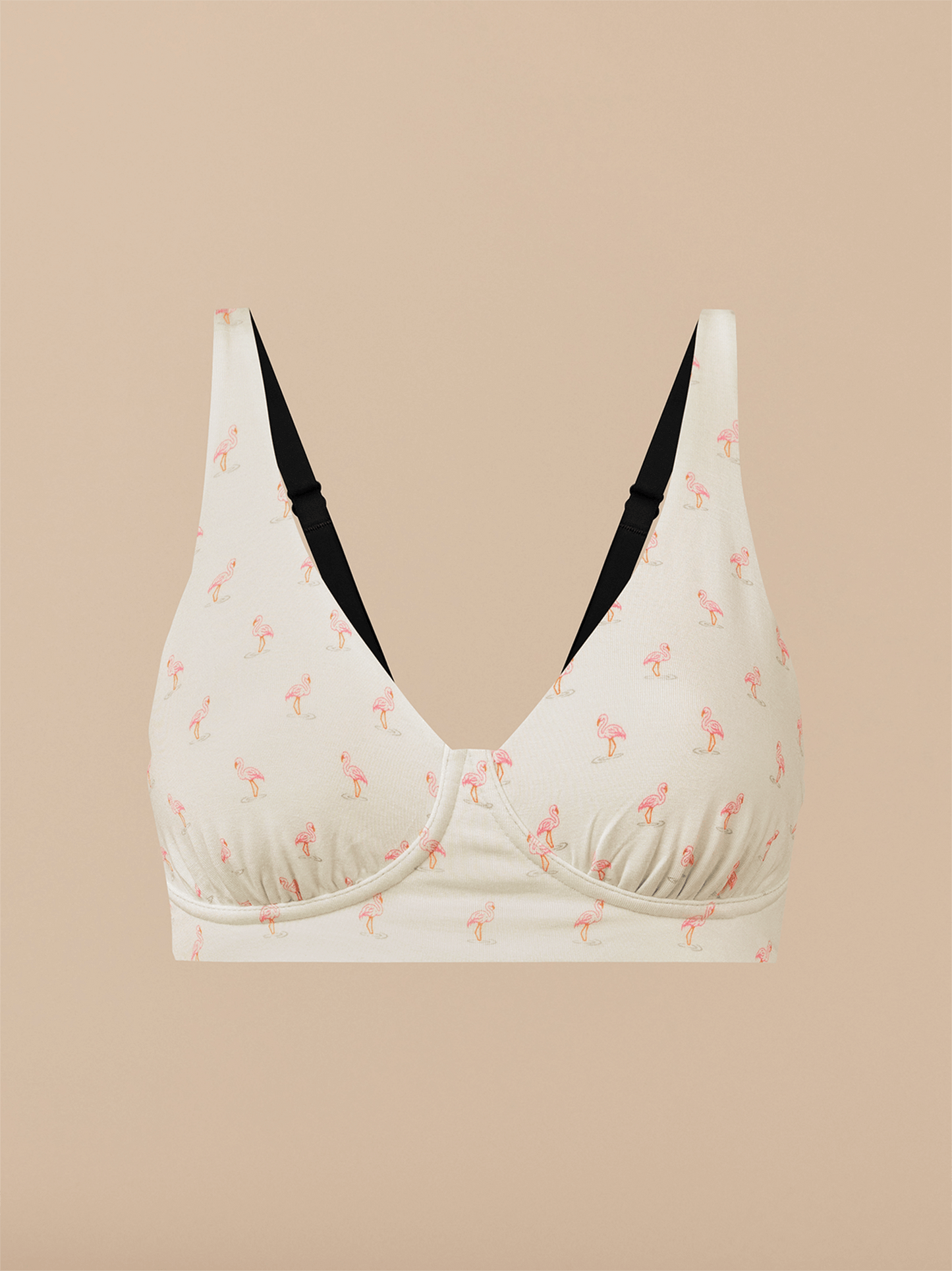 UltraModal™ FeelFree Longline Bralette | Blue Flamingos