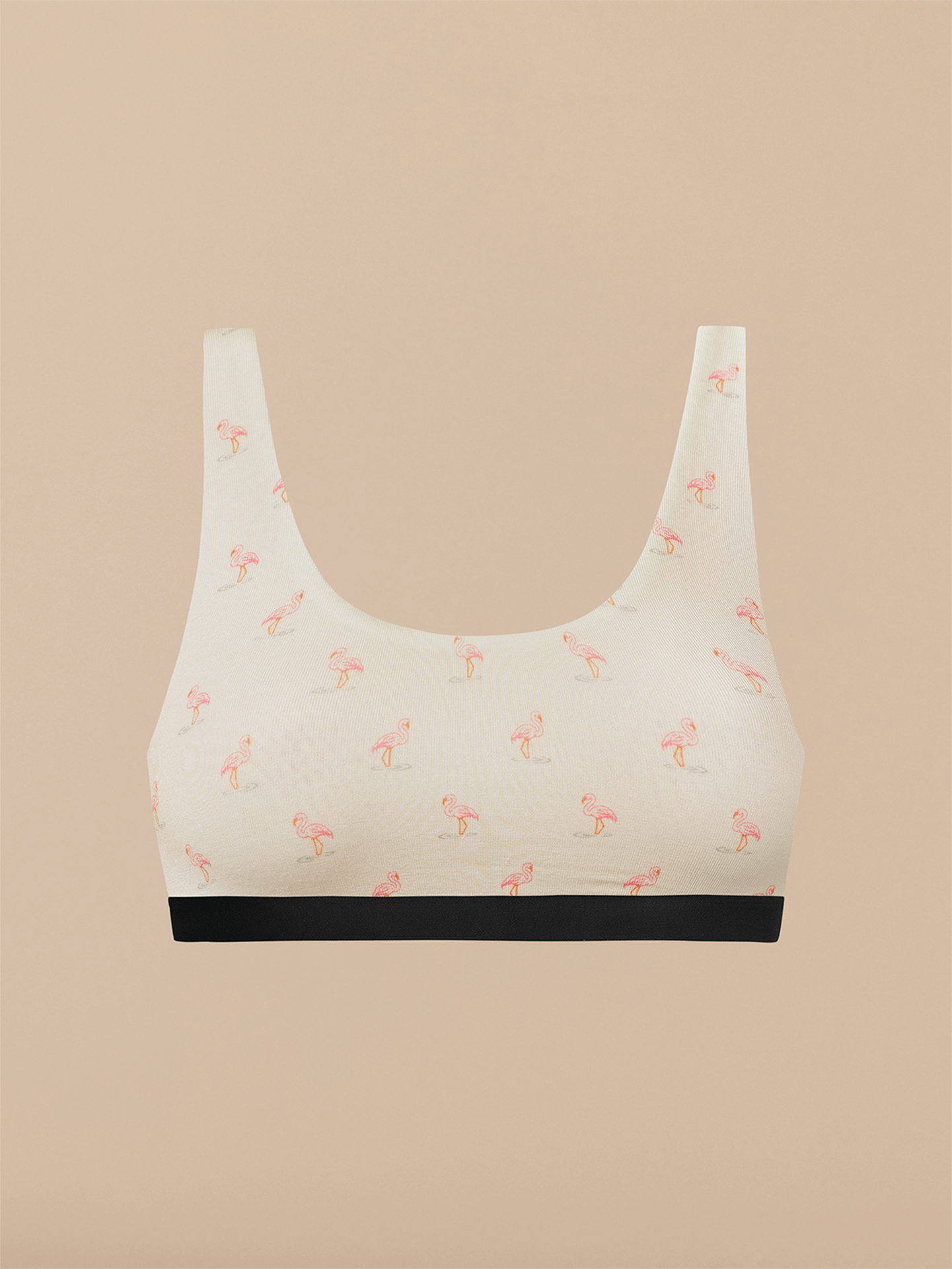 UltraModal™ Core Scoop Bralette | Blue Flamingos