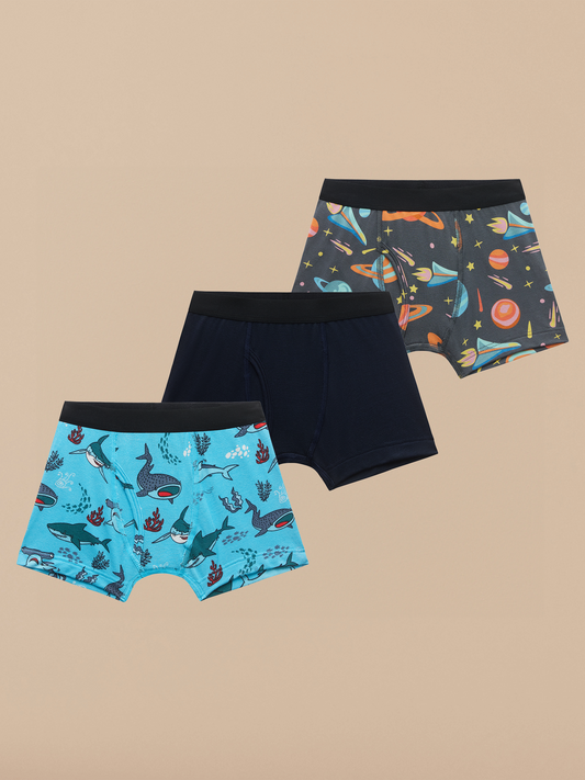 UltraModal™ Core Boys Boxer Brief 3-Pack | Jawsome Pack