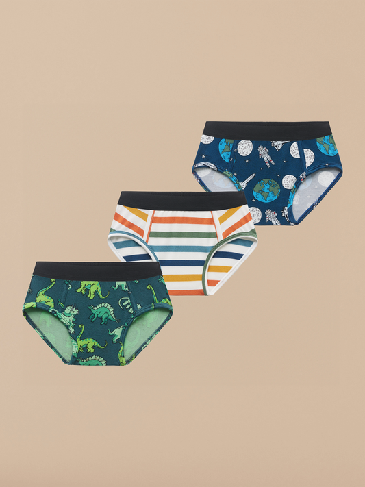 UltraModal™ Core Boys Brief 3-Pack | George to the Moon Pack