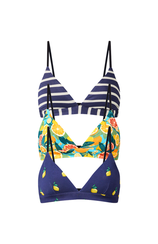 UltraModal™ FeelFree Triangle Bralette 3-Pack | Amalfi Pack