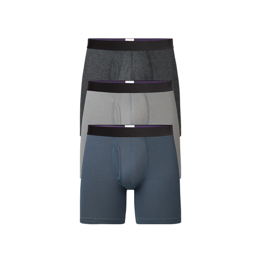 UltraModal™ Core Ball Caddy™ Boxer Brief w/ Fly 3-Pack | Grey Tide Pack