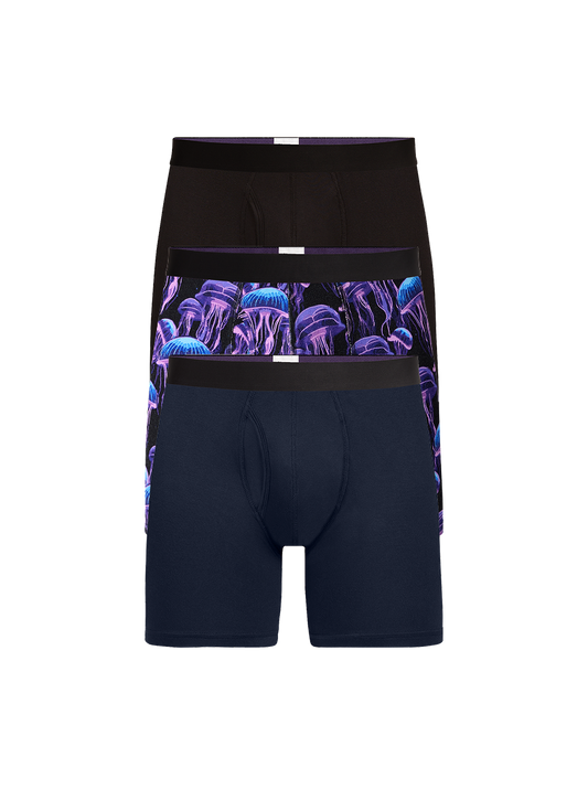 UltraModal™ Core Ball Caddy™  Boxer Brief w/ Fly 3-Pack | Wild Jellies Pack