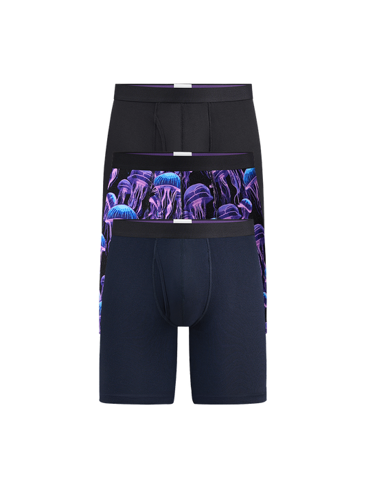 UltraModal™ Core Ball Caddy™ Long Boxer Brief w/ Fly 3-Pack | Wild Jellies Pack