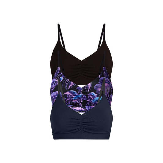UltraModal™ FeelFree Ruched Bralette 3-Pack | Wild Jellies Pack