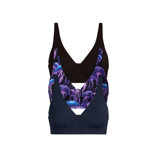 UltraModal™ FeelFree Longline Bralette 3-Pack | Wild Jellies Pack