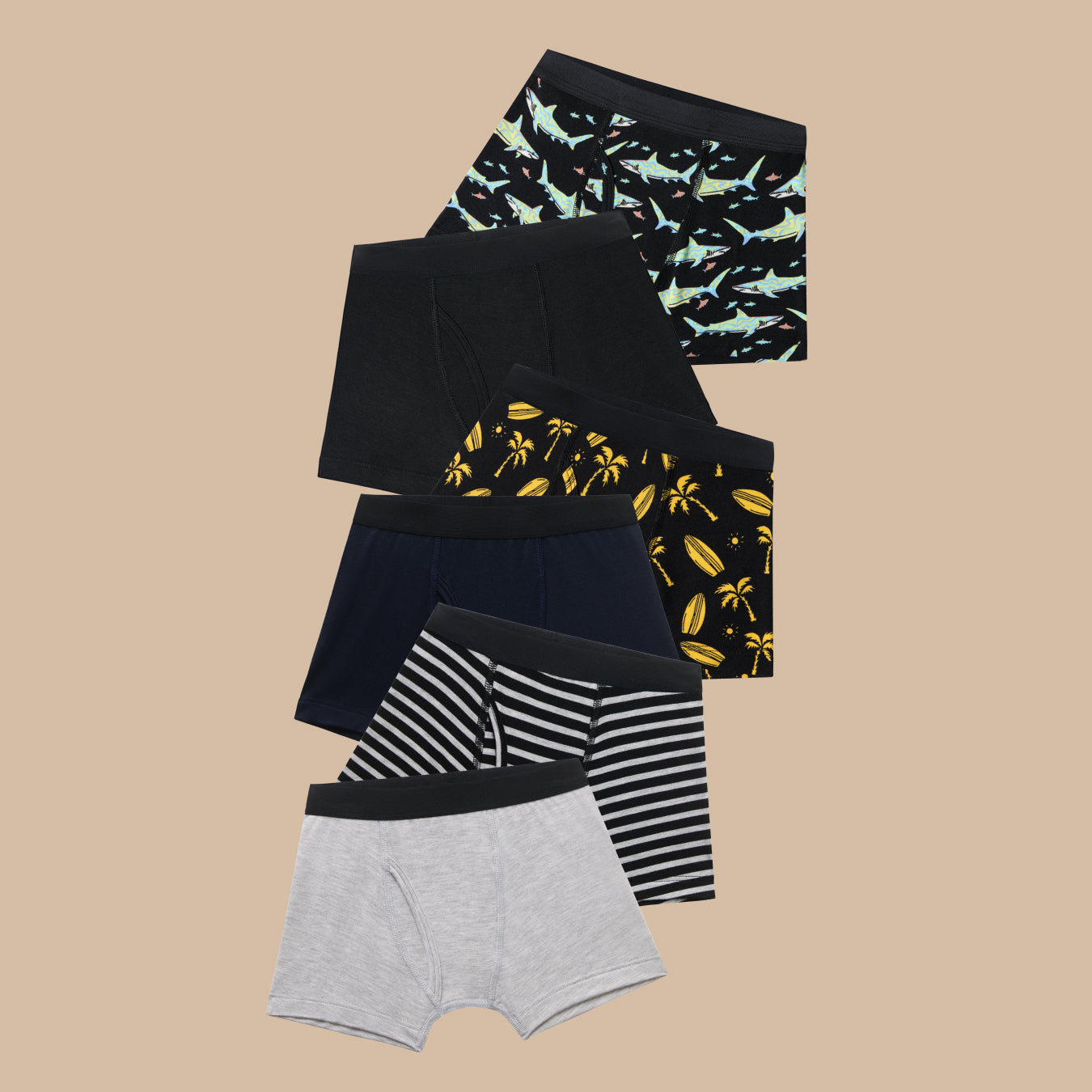 UltraModal™ Core Boys Boxer Brief 6-Pack | Beach Stripe Pack
