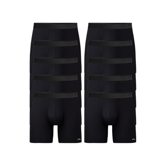 Breathe Ball Caddy™ Boxer Brief w/ Fly 10-Pack | Black Pack