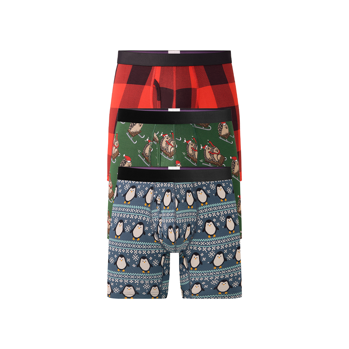 Boxer Brief w/ Fly 3-Pack | Holiday Pack