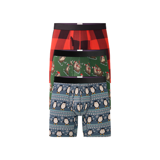 Boxer Brief w/ Fly 3-Pack | Holiday Pack