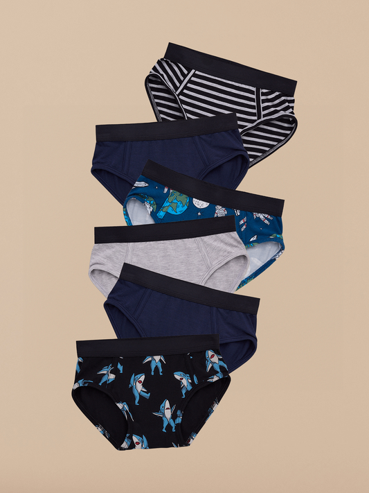 Boys Brief 6-Pack | Finn Stripe Pack