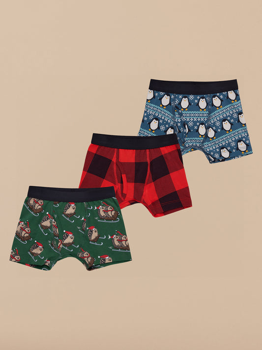 UltraModal™ Core Boys Boxer Brief 3-Pack | Holiday Pack